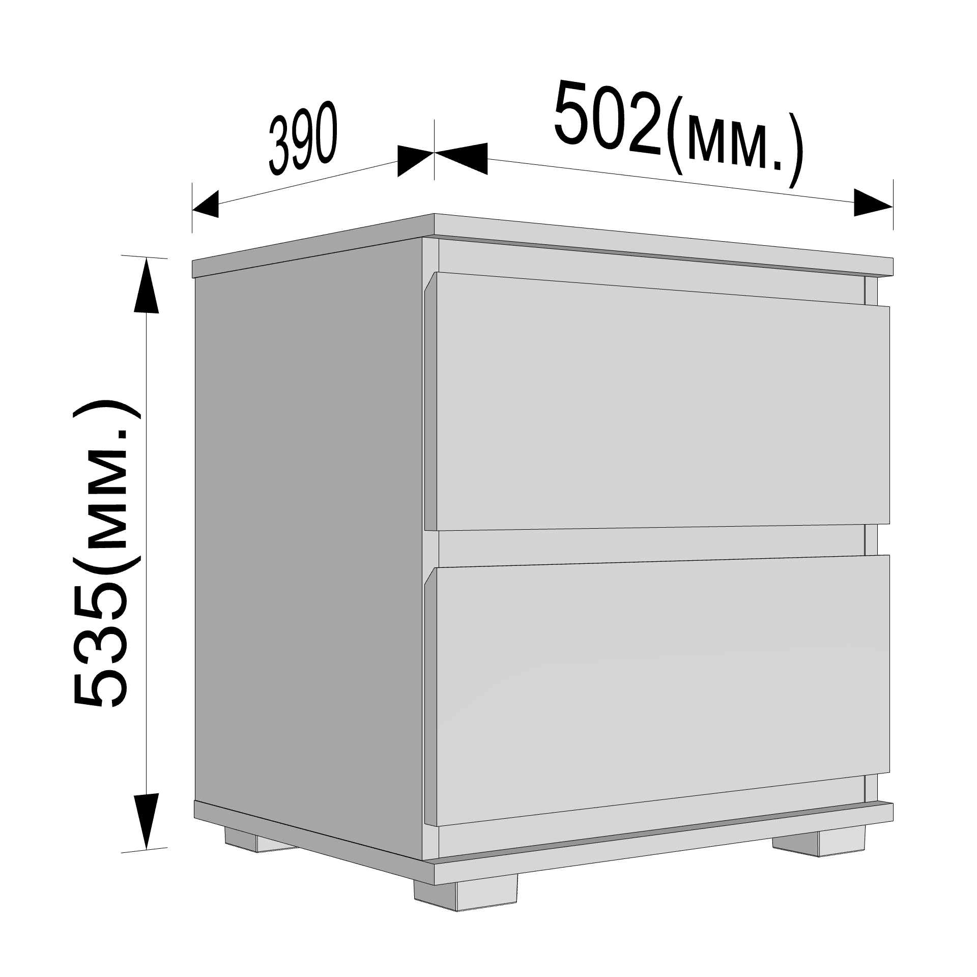 שידה צד דגם B-7 – תמונה 2