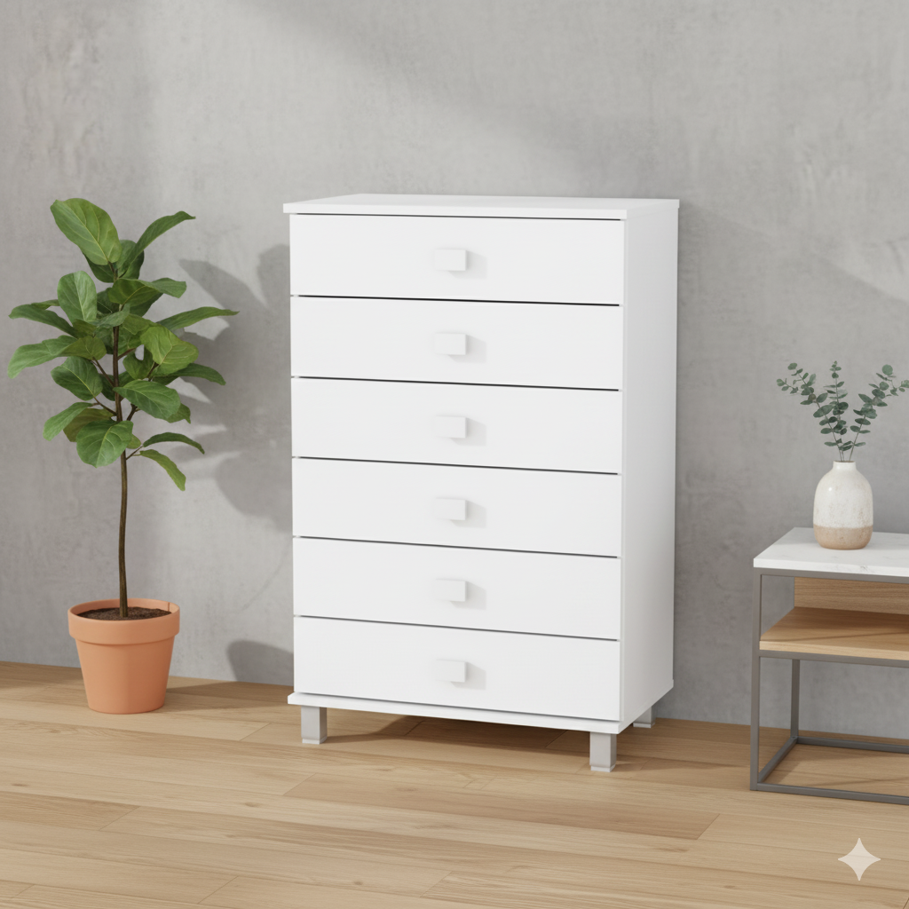 שידה קלאסית שש מגירות דגם 2422 – תמונה 4