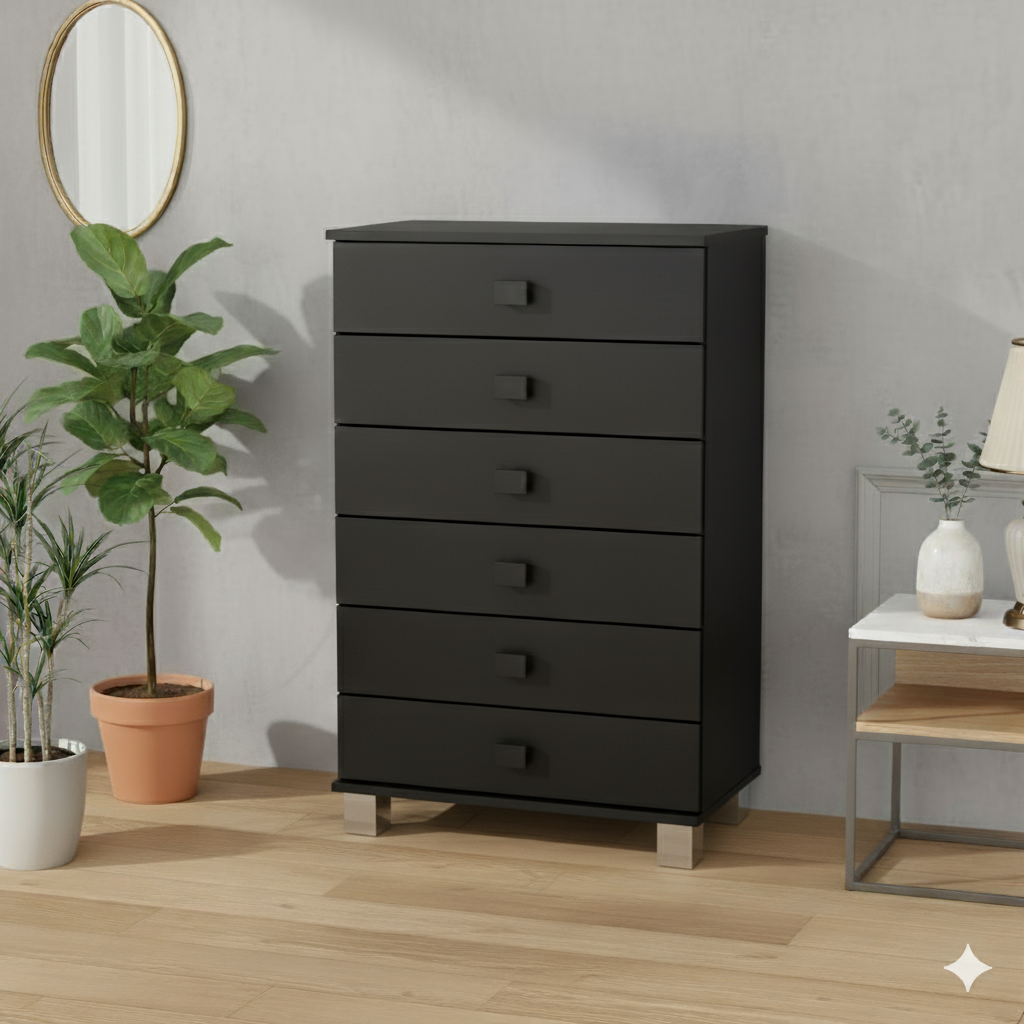 שידה קלאסית שש מגירות דגם 2422 – תמונה 6