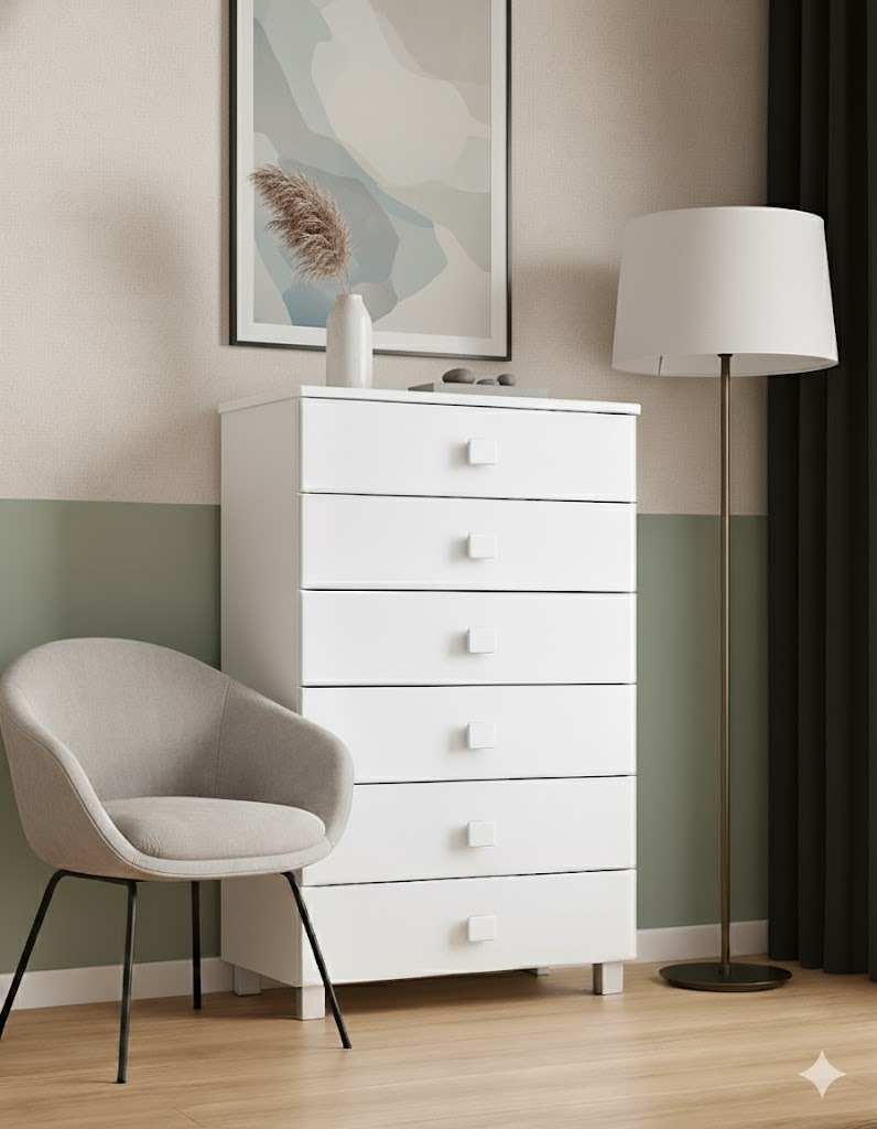 שידה קלאסית שש מגירות דגם 2422 – תמונה 5