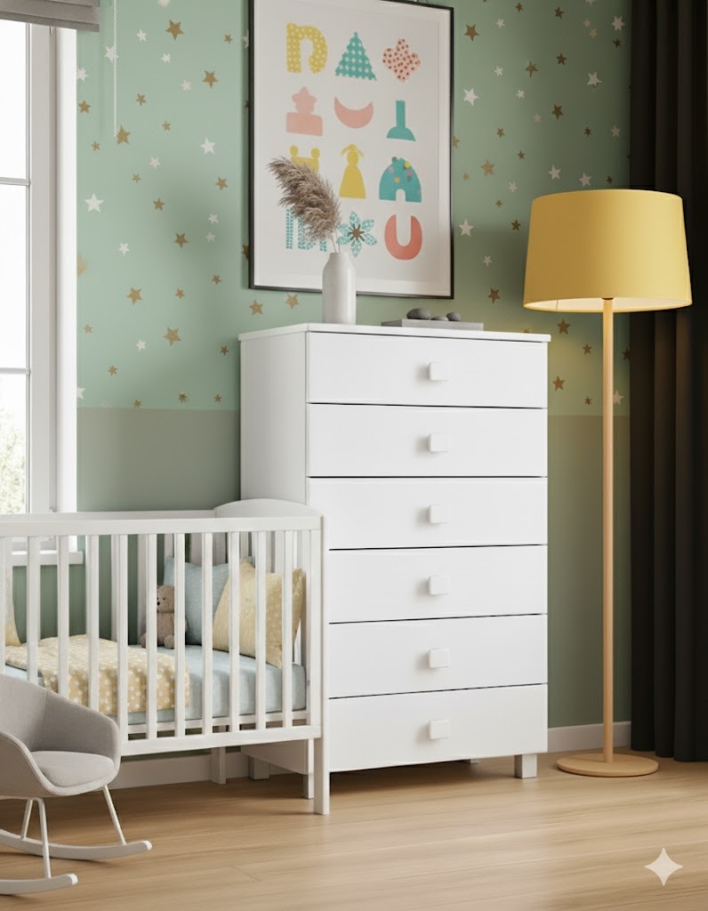 שידה קלאסית שש מגירות דגם 2422